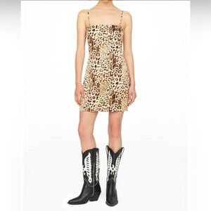 Anine Bing Valentine Stretch-Silk Minidress